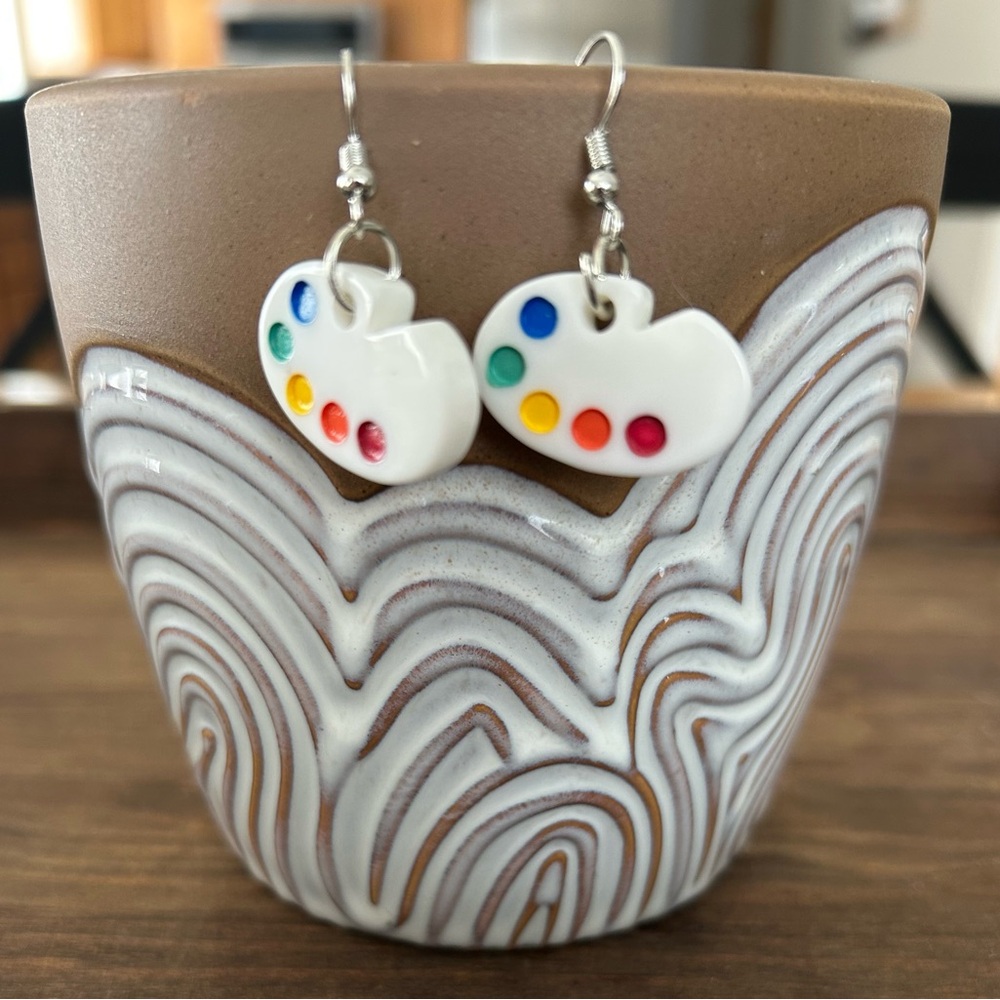 Colorful Painters Palette Earrings